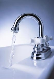 Sink with Water Running